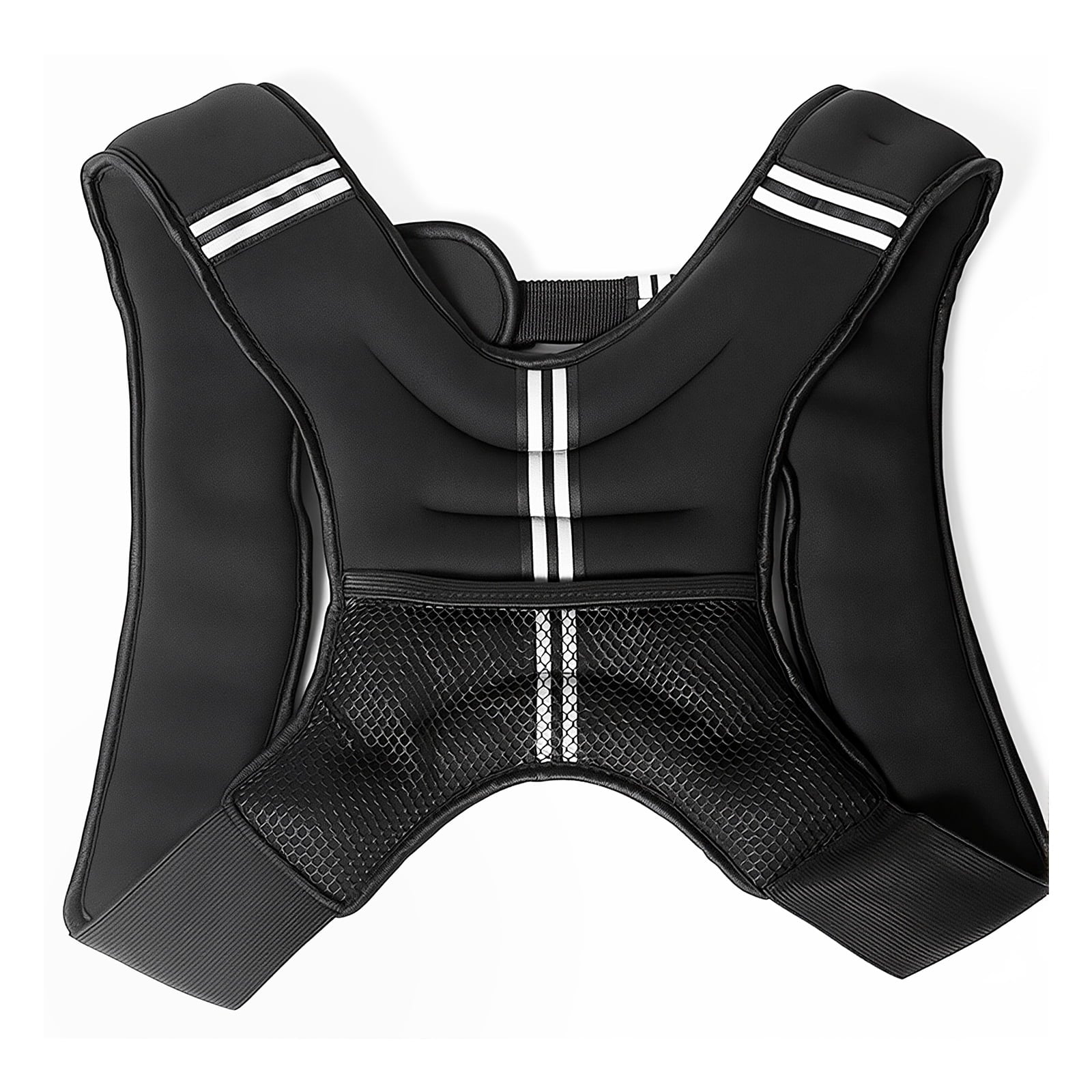 Weighted Vest for Fitness, 6Lb with Reflective Strips, Ideal for Men & Women, Strength Training, Running, Muscle Building & Weight Loss