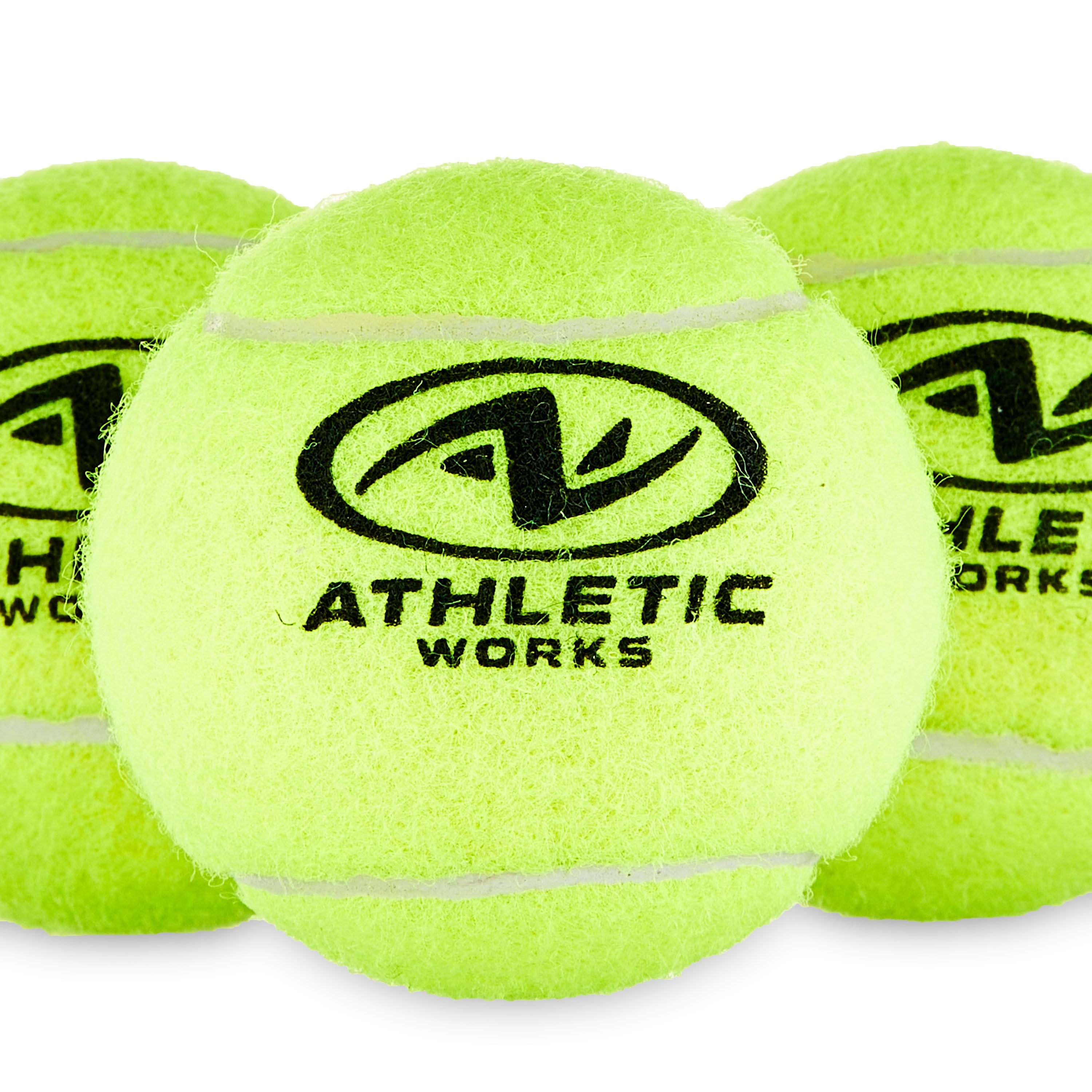 Tennis balls, felt texture close-up