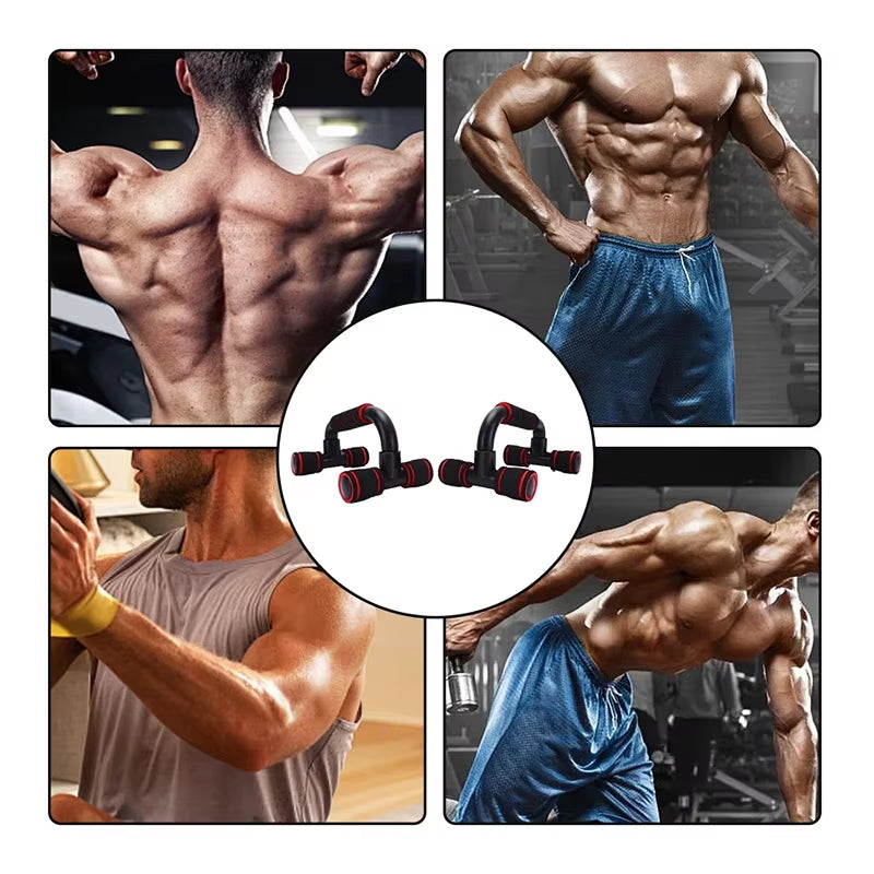 Push-up bars, foam grip close-up