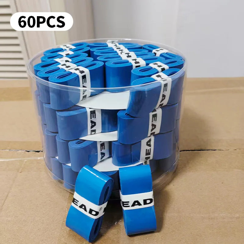 60Pcs Universal Sweatbands Overgrip Anti-Slip Tennis Racket Padel Shock Absorption Badminton Grips Slingshot Tennis Racket