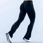 Sports Flared Leggings Seamless Women Yoga Pants Scrunch Butt Lift Tummy Control Fitness Gym Workout Leggings