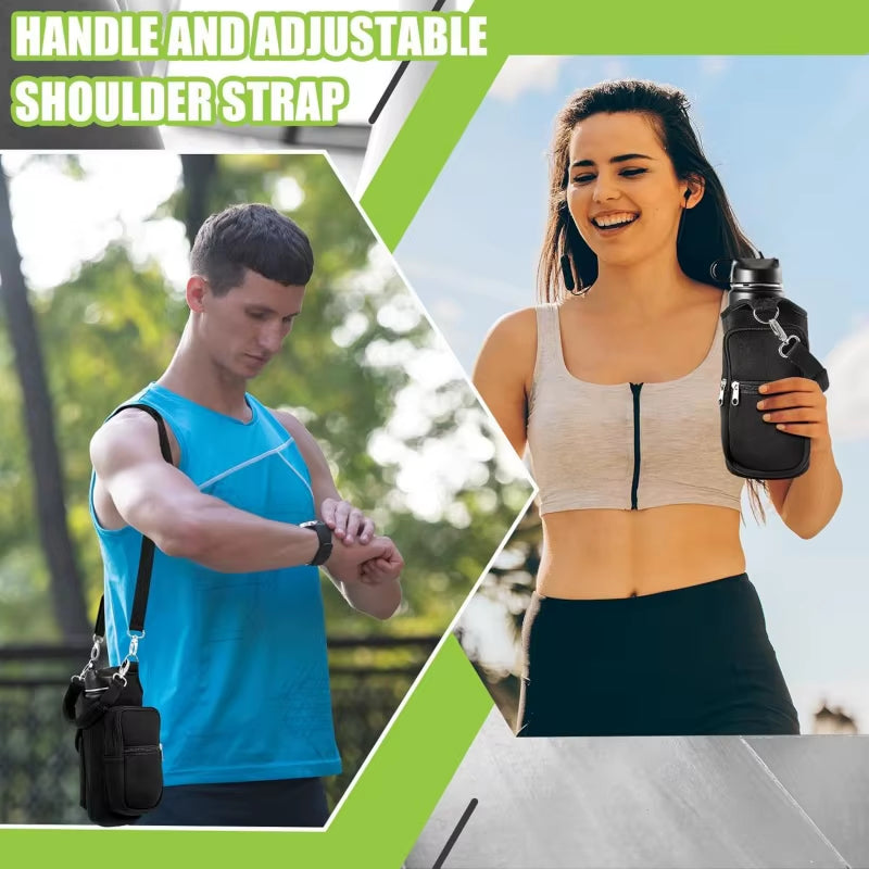Magnetic water bottle holder, attached to gym equipment