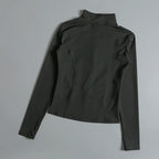 Gym Fitness Zip up Training Running Workout Yoga Cropped Track Sport Jackets for Women