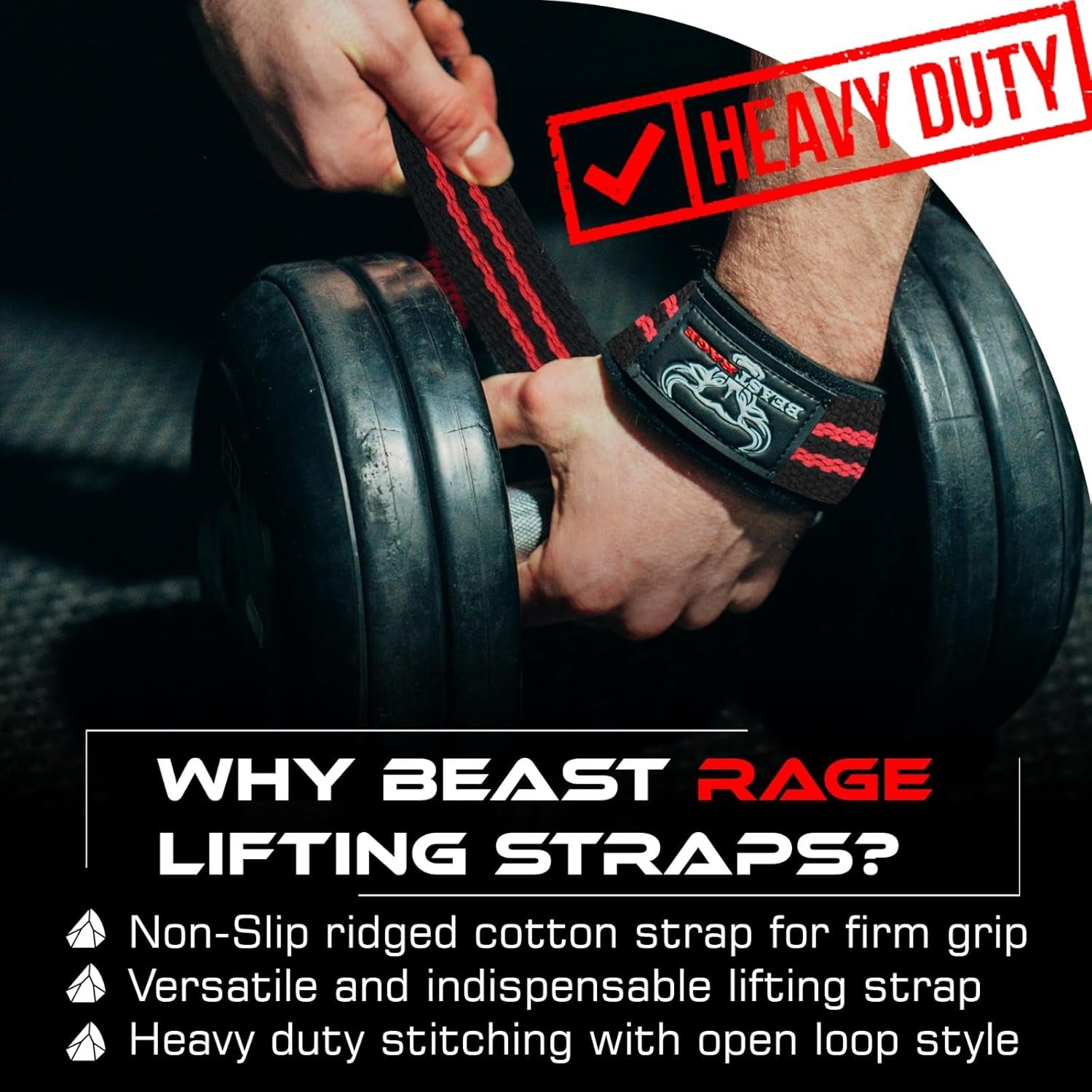 Lifting Wrist Straps for Weightlifting, Straps Gym Grip Power Workouts Lifting Straps Padded Neoprene & Premium Cotton Men Women, Deadlift Bodybuilding Exercise Lifting Straps