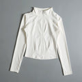 Gym Fitness Zip up Training Running Workout Yoga Cropped Track Sport Jackets for Women