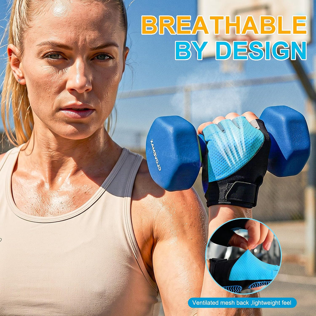 Workout gloves, palm padding detail