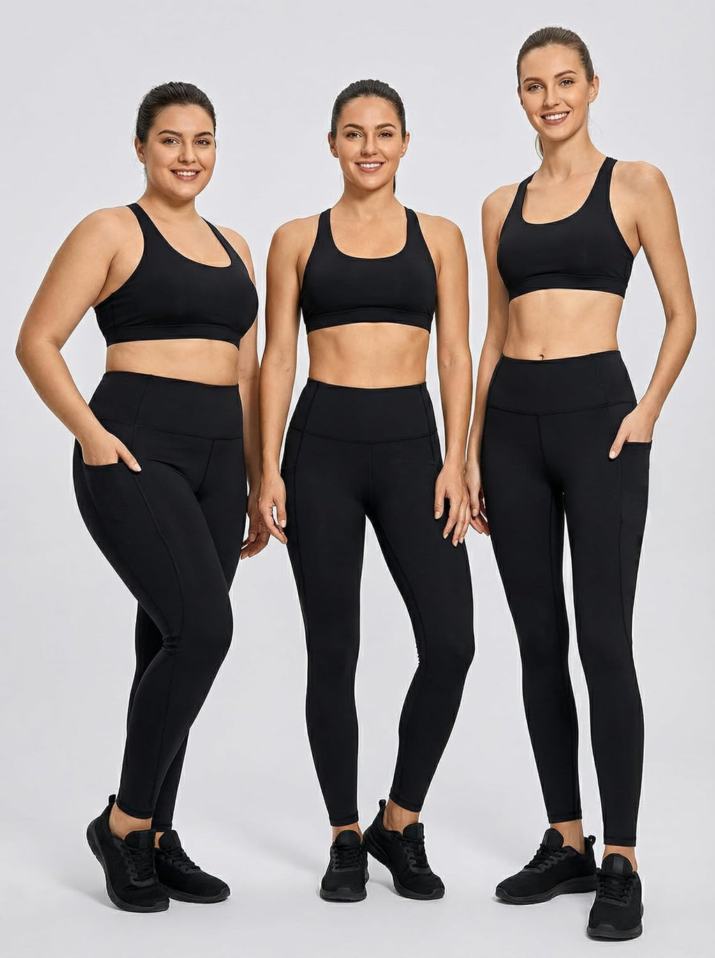 High-waist yoga leggings, color options