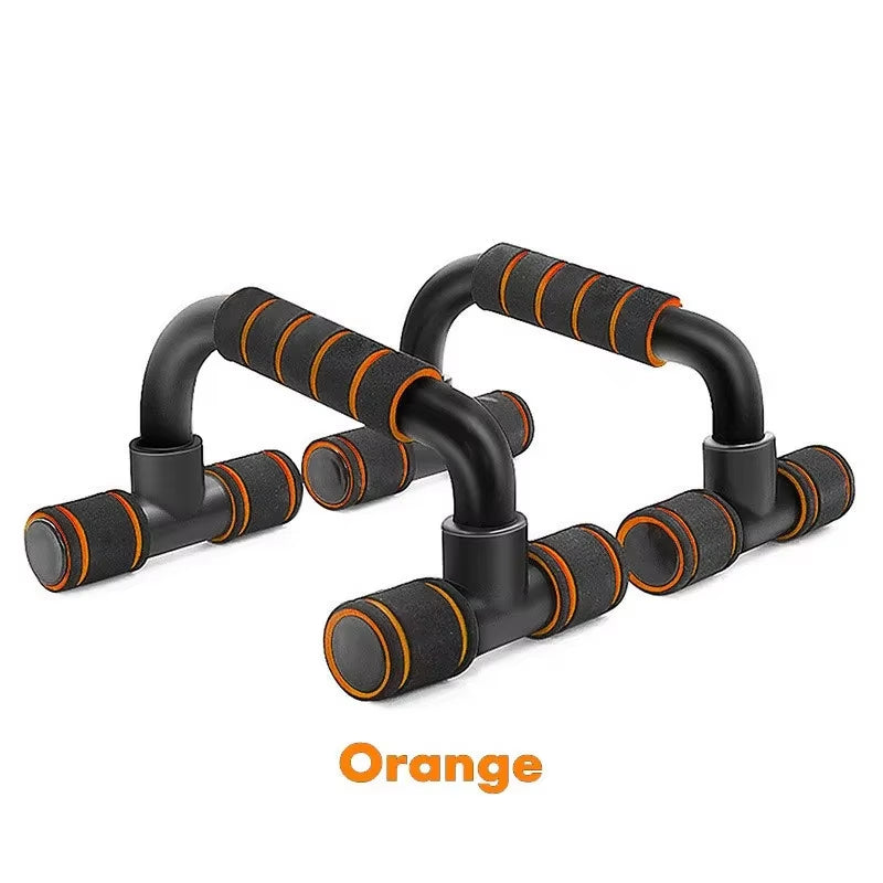 Push-up bars, worn view during workout