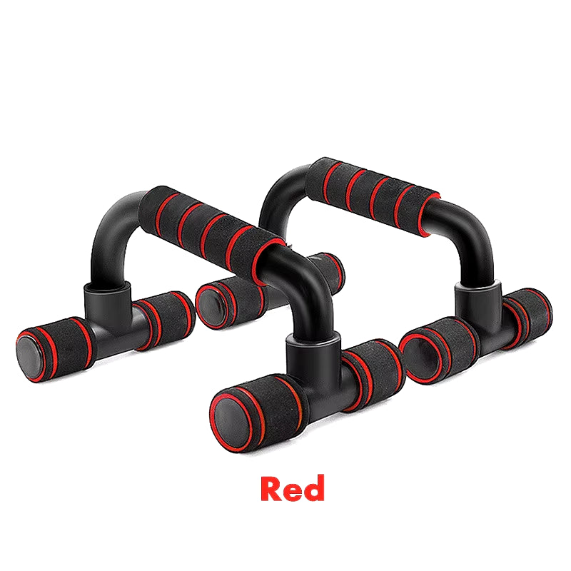 Push-up bars, being assembled