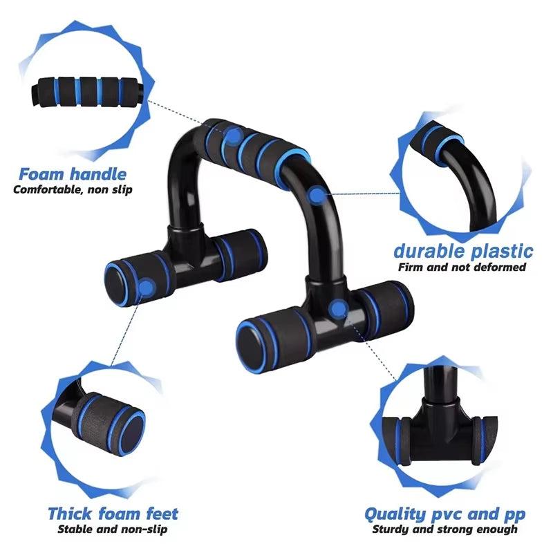 Push-up bars, side view
